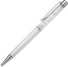 Guľôčkové pero s kryštálmi 700-11 biele