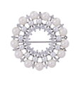 Brošňa Pearls 312065 Silver