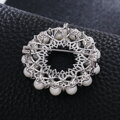 Brošňa Pearls 312065 Silver