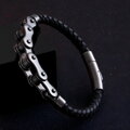 Kožený náramok Chain 31507-45