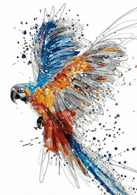 Malovanie podľa čísel Papagáj M991861