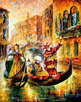 Malovanie podľa čísel Benátsky karneval M991397
