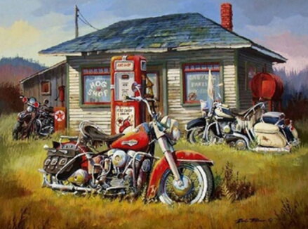 Malovanie podľa čísel Harley Davidson M992572