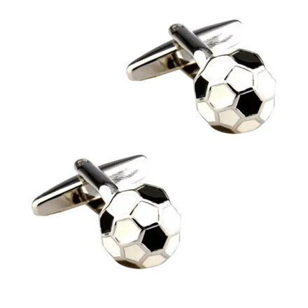 Manžetové gombíky futbal loptičky 370511