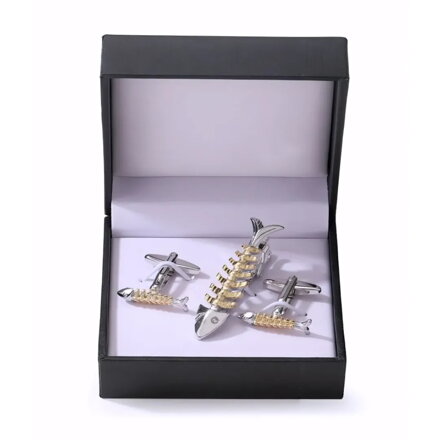 Manžetové gombíky a spona na kravatu 70944-22