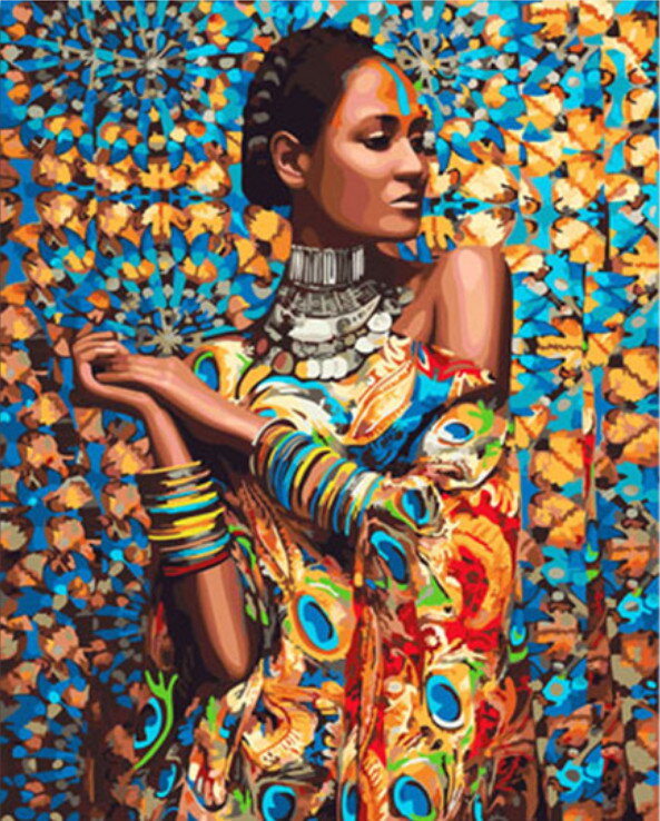 Malovanie podľa čísel Africké dievča M991318