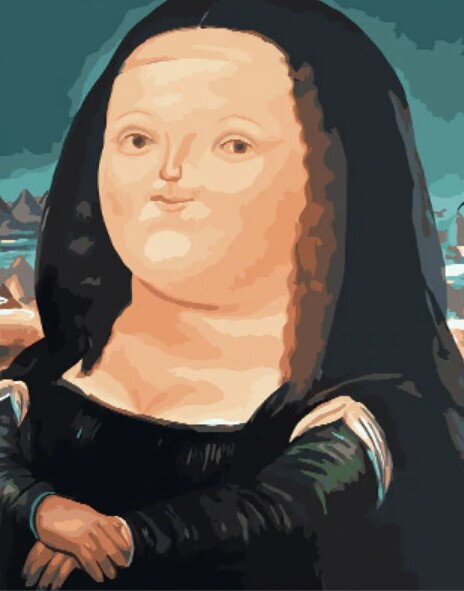 Malovanie podľa čísel Fernando Botero - Mona Lisa M991756 Malovanie podľa čísel Fernando Botero - Mona Lisa M991756