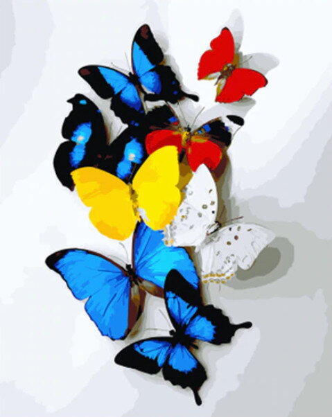 Malovanie podľa čísiel Motýle M992858
