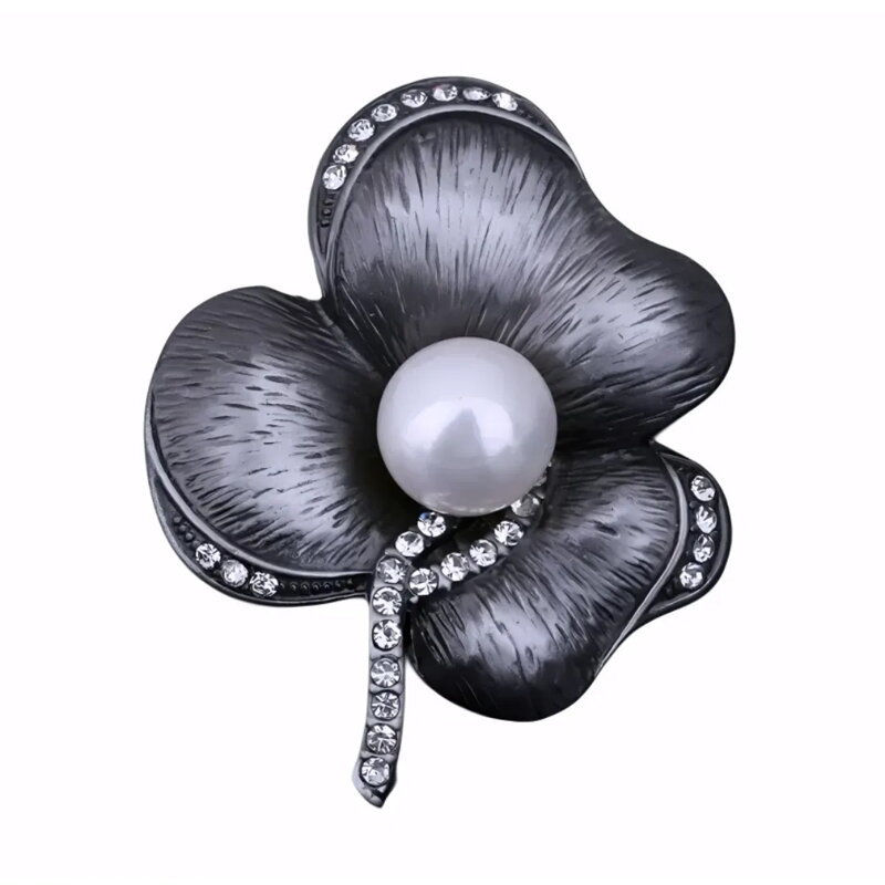 Brošňa Kvet s perlou 3866