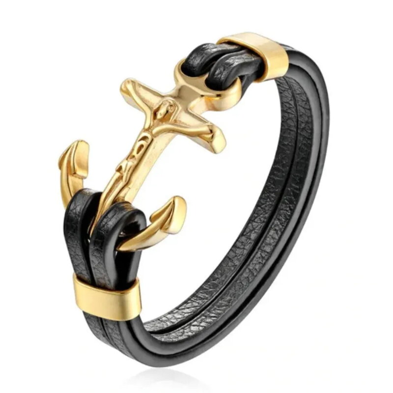 Kožený náramok Anchor 3529